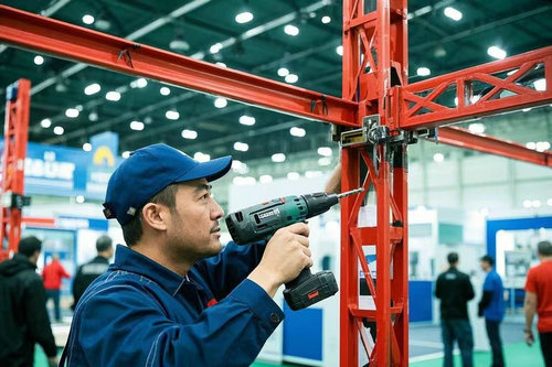 鄭州搭建一個產品推介會桁架的人工費用大概是多少?